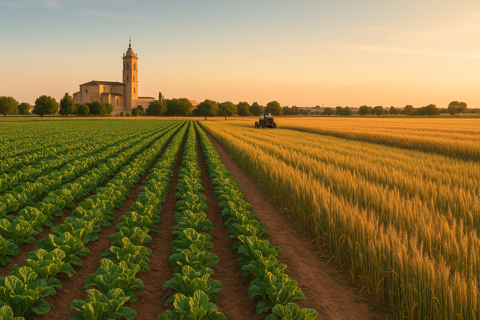 Campos de cultivo de Agricolas Rodrialba